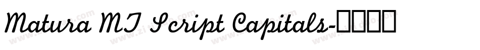 Matura MT Script Capitals字体转换